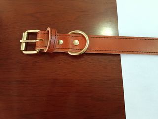 Collar piel curtida sin químico personalizado 