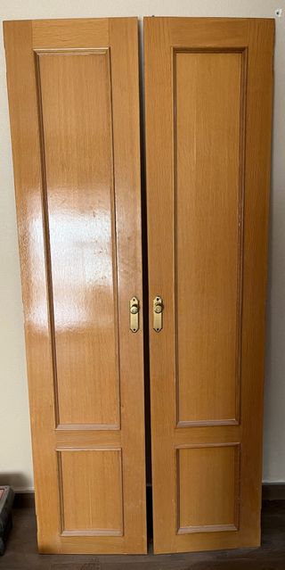 Puertas Roble macizo para armario