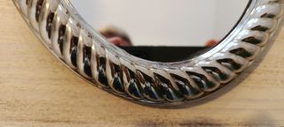 Espejo tocador plateado - Alpadur