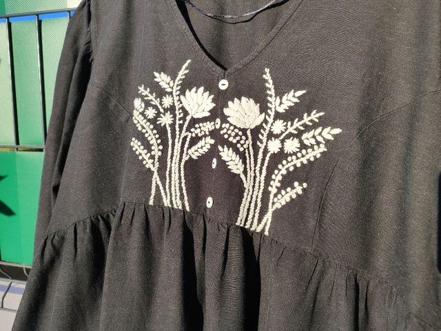 Vestido negro premamá verano