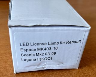 Luz Led matrícula Renault
