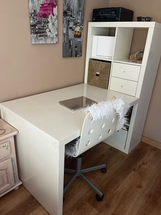 Escritorio blanco Ikea -  Mesa de estudio