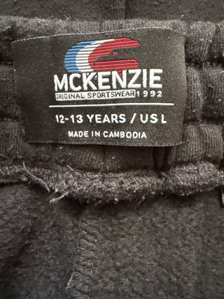 Pantalones McKenzie negros talla L niño