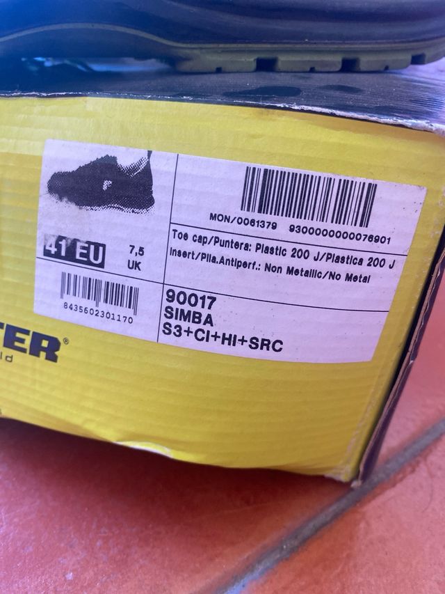 Zapatos seguridad POSSTER 41 EU