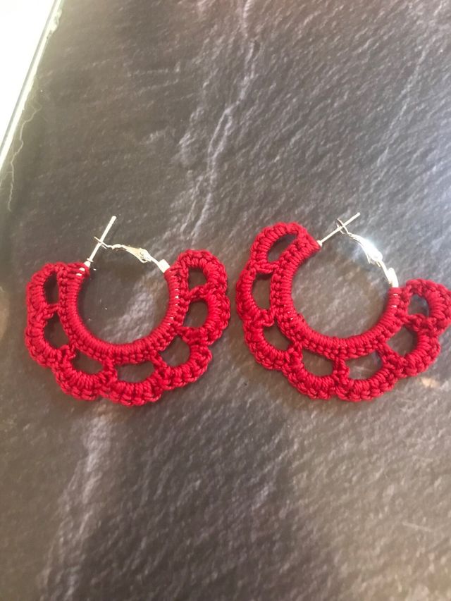 Orecchini uncinetto 6 paia fatti a mano