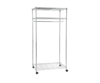 Perchero metálico con ruedas