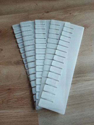 Organizadores armario - 11uds. plástico blanco