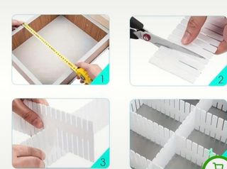 Organizadores armario - 11uds. plástico blanco