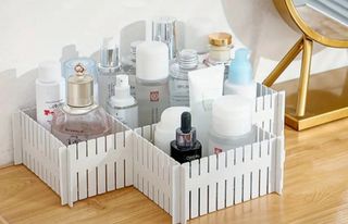 Organizadores armario - 11uds. plástico blanco