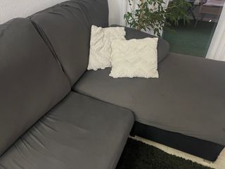 Sofá cama chaise longue gris