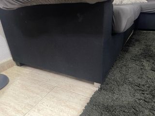 Sofá cama chaise longue gris