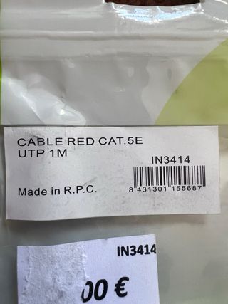 Cable Ethernet INNOBO Blanco 1ud