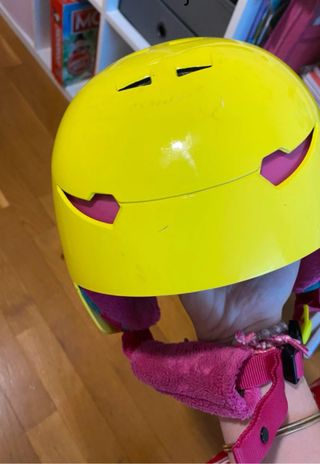 Casco esquí infantil amarillo