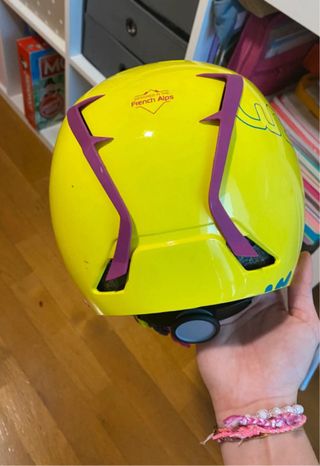 Casco esquí infantil amarillo