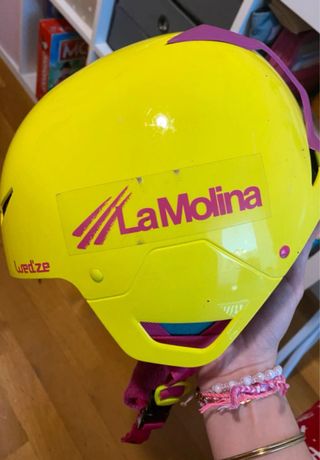 Casco esquí infantil amarillo