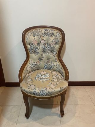 Butaca vintage floral