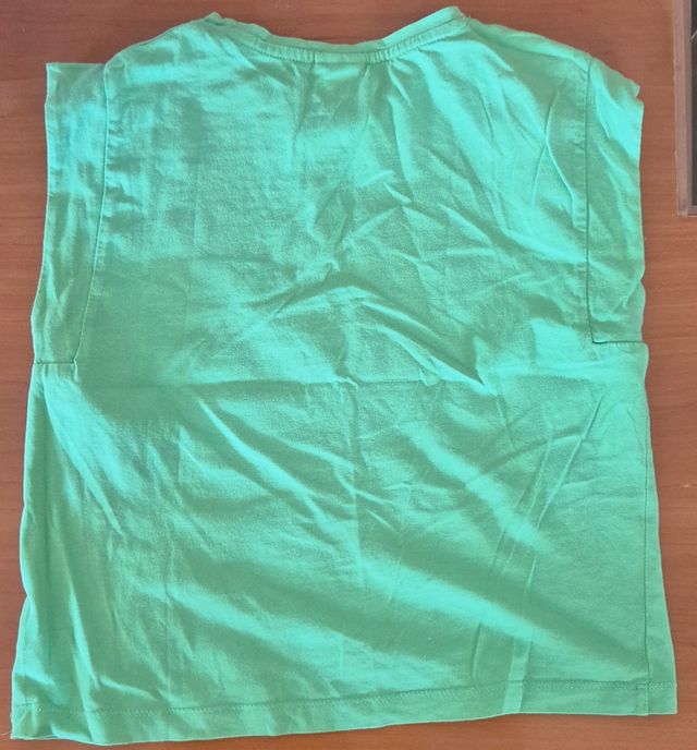 Camiseta verde Zara - sin mangas