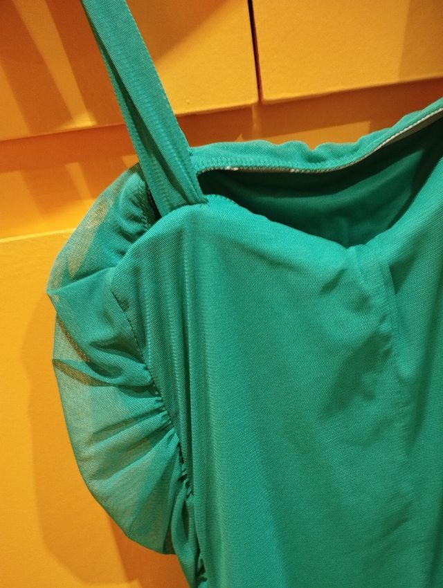 Vestido largo verde esmeralda