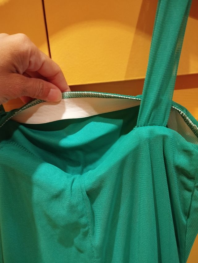 Vestido largo verde esmeralda