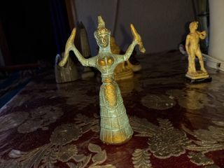 Figura Sirena bronce antigua