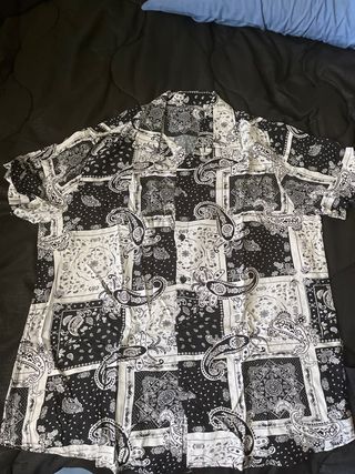 Camicia Paisley B/N