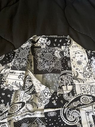 Camicia Paisley B/N