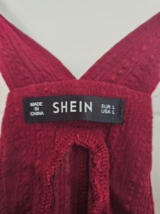 Mono corto granate SHEIN - Talla L