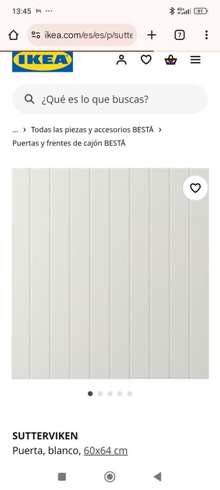 Puerta
 BESTA blanco Ikea