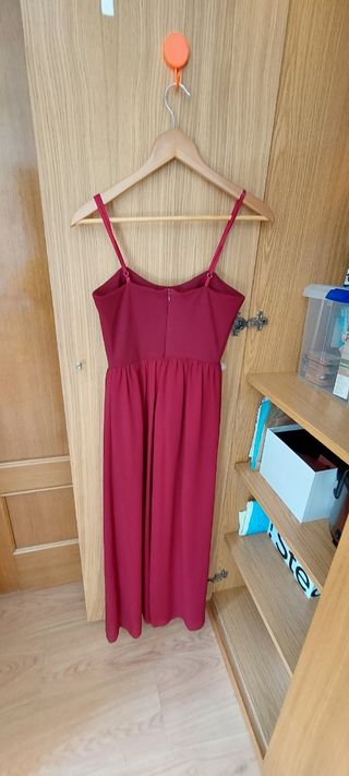Vestido largo burdeos
