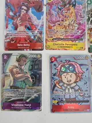 Cartas One Piece AA y SEC (12 cartas)