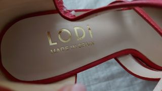 Sandalias Lodi rojas tacón