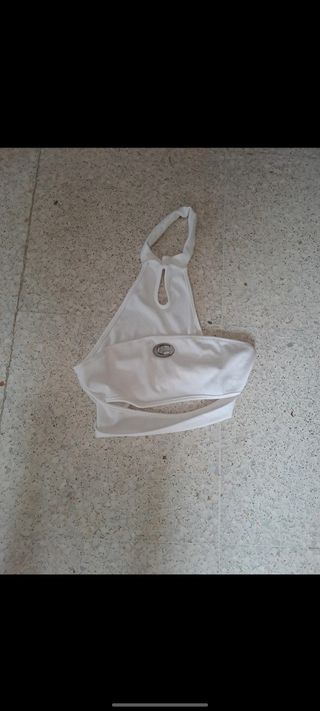 Top blanco Shein - crop top