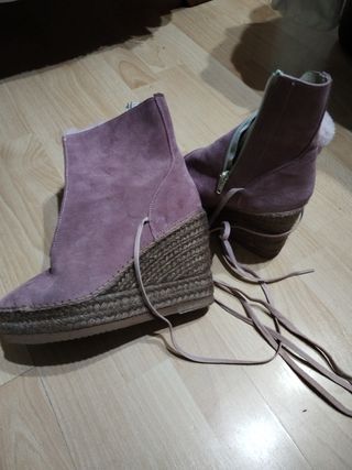 Botines rosa plataforma