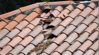 Se realizan trabajos de reparaciones de tejados 
