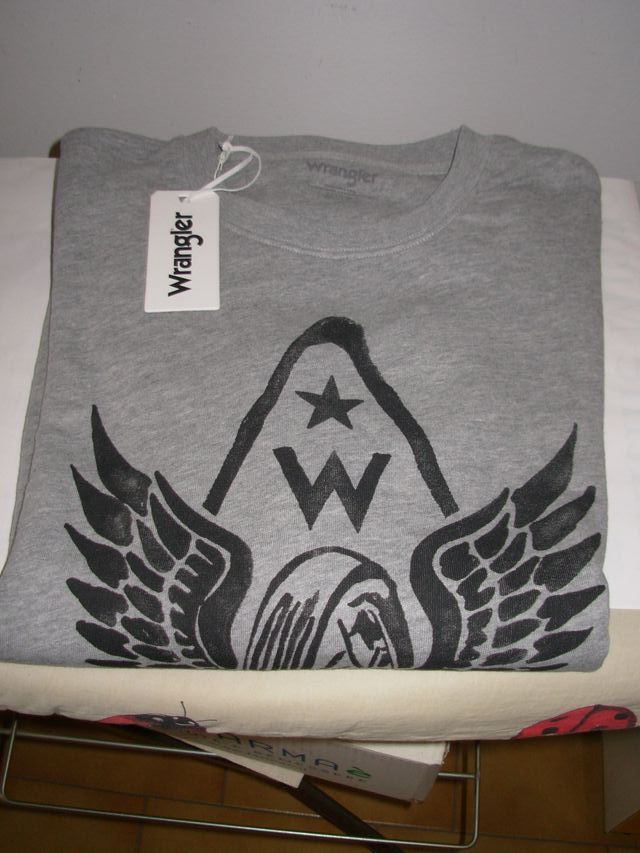 Felpa Wrangler grigia cotone