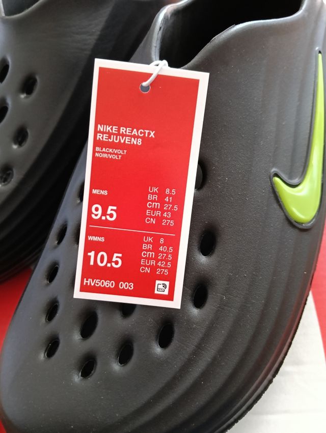 Chanclas Nike negras-verdes