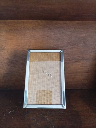 Marco vintage metalico beige