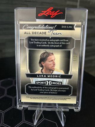 1/2 auto Luka Modric All Decade Team #1 /2