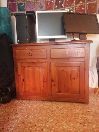 Mueble madera 2 cajones