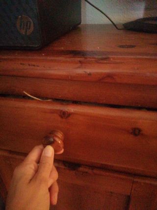 Mueble madera 2 cajones