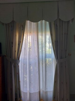 Cortinas dormitorio con bandeau
