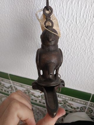 Lámpara De Aceite Bronce Antigua