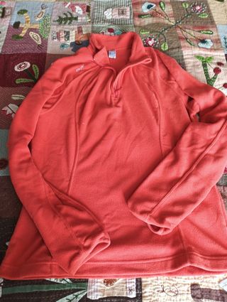 Sudadera polar naranja talla M