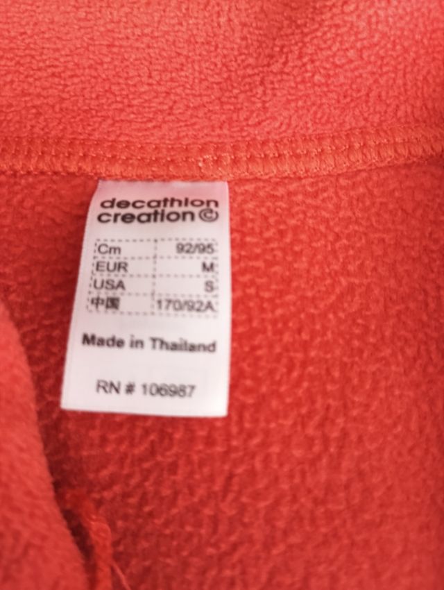 Sudadera polar naranja talla M