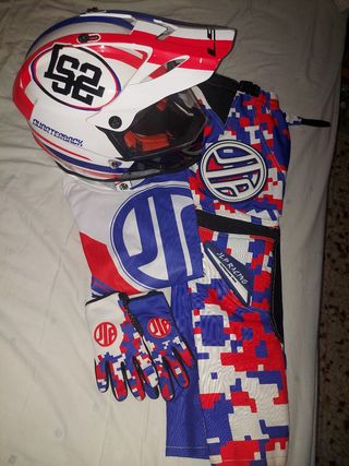 Equipación Trial LS2 - Casco, Pantalones, Guantes