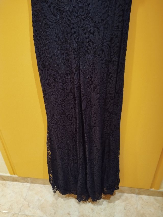 Vestido gala negro encaje