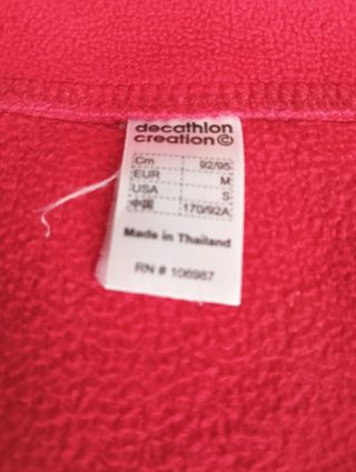 Sudadera polar roja talla M