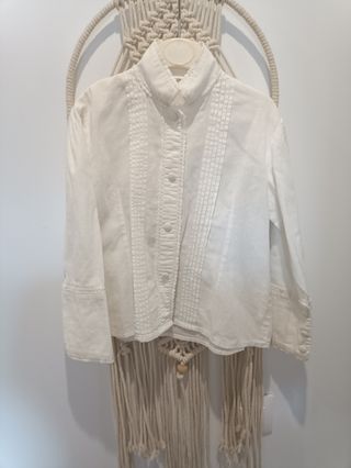Camisa lino aldeana casera