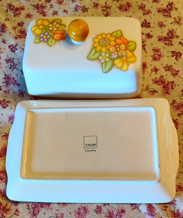 Porta burro Thun Country con fiori