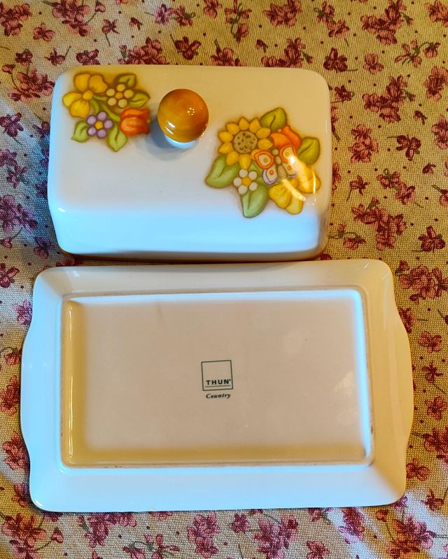 Porta burro Thun Country con fiori